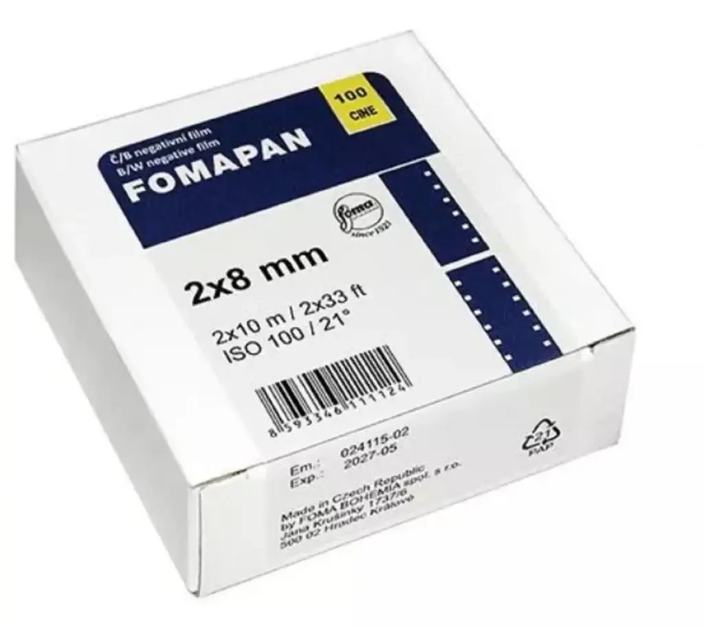 Foma Fomapan 100 Cine – 2x8 – 10 m