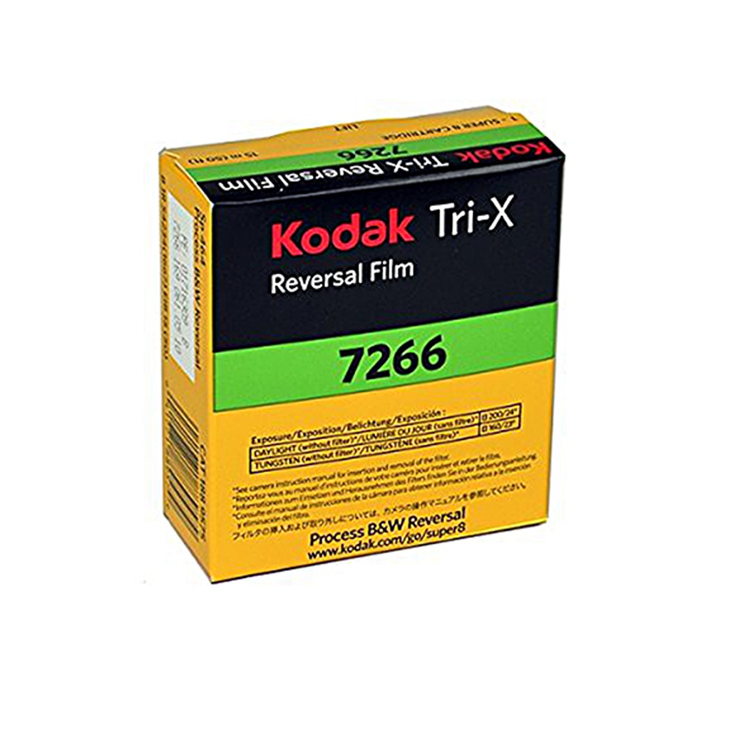 Film Super 8 Kodak Tri-X Reversal 7266