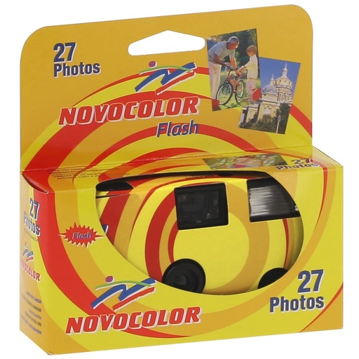Appareil Photo Jetable NOVOCOLOR Shot Flash - 400 Iso - 27 Poses